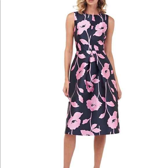 kay unger fit and flare dress